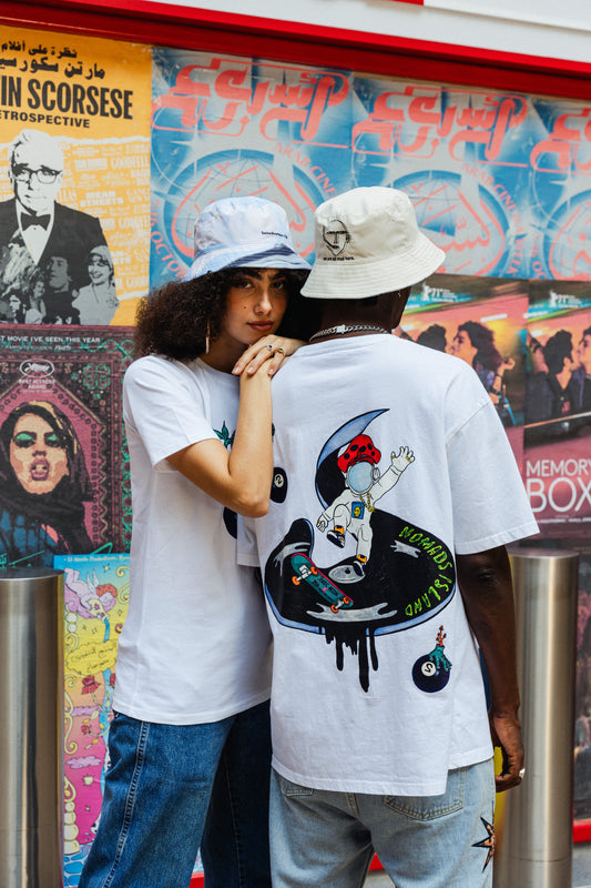 'We are all mad here' Reversible Bucket Hat